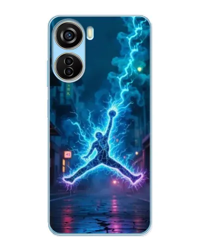 Чехол для ZTE V40 Design с картинкой «Jordan Gold Jumpman»