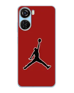 Чехол для ZTE V40 Design с картинкой «Jordan Red Back»