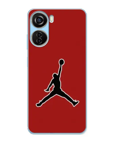 Чехол для ZTE V40 Design с картинкой «Jordan Red Back»