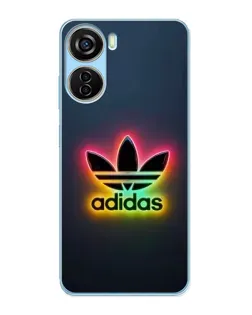 Чехол для ZTE V40 Design с картинкой «Неоновый Adidas»