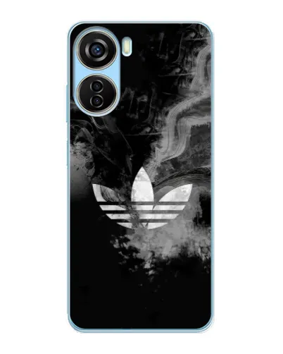 Чехол для ZTE V40 Design с картинкой «Абстрактный дым Adidas»