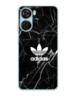 Чехол для ZTE V40 Design с картинкой «Белый мрамор Adidas»