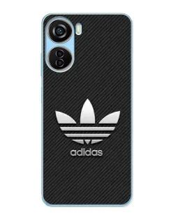 Чехол для ZTE V40 Design с картинкой «Adidas Карбоновая текстура»