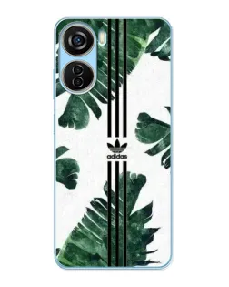 Чехол для ZTE V40 Design с картинкой «Пальмовые листья адидас»