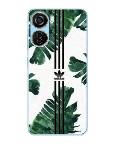 Чехол для ZTE V40 Design с картинкой «Пальмовые листья адидас»