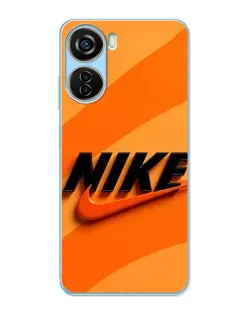 Чехол для ZTE V40 Design с картинкой «Оранжевый драйв Nike»
