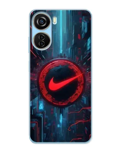 Чехол для ZTE V40 Design с картинкой «Техногенный стиль Nike»