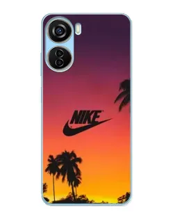 Чехол для ZTE V40 Design с картинкой «Nike на закате солнца»