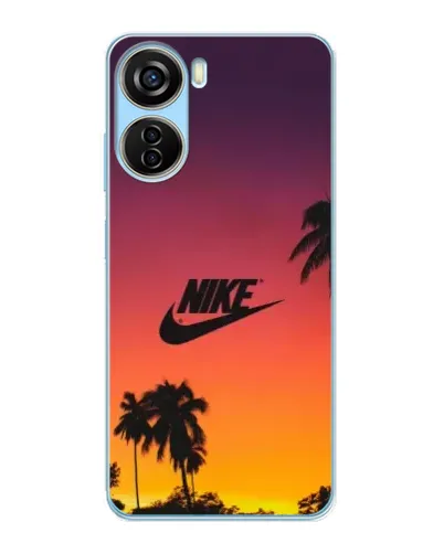 Чехол для ZTE V40 Design с картинкой «Nike на закате солнца»