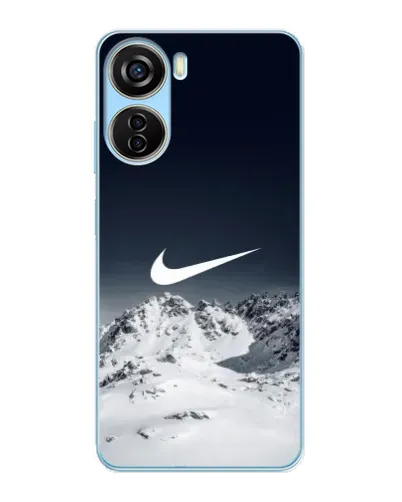 Чехол для ZTE V40 Design с картинкой «Nike — зимние горы»