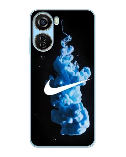 Чехол для ZTE V40 Design с картинкой «Nike и синий дым»