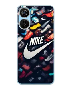 Чехол для ZTE V40 Design с картинкой «Коллекция кроссовок Nike»