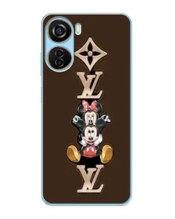 Чехол для ZTE V40 Design с картинкой «LV и Микки Маус»