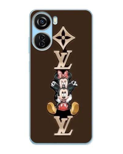 Чехол для ZTE V40 Design с картинкой «LV и Микки Маус»