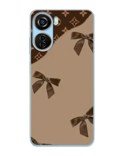 Чехол для ZTE V40 Design с картинкой «LV — кофейный атлас»
