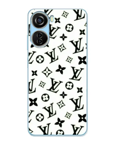 Чехол для ZTE V40 Design с картинкой «Монохромный хаос LV»