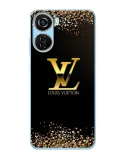 Чехол для ZTE V40 Design с картинкой «LV — золотые искры»