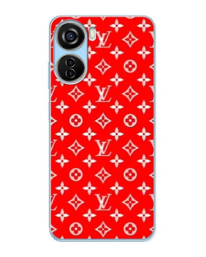 Чехол для ZTE V40 Design с картинкой «Яркий паттерн LV»