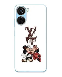 Чехол для ZTE V40 Design с картинкой «LV и Микки Маус»