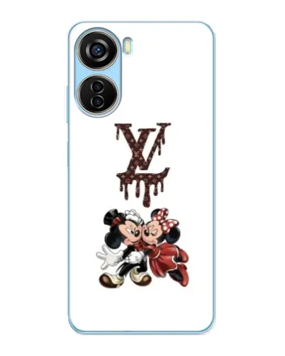 Чехол для ZTE V40 Design с картинкой «LV и Микки Маус»