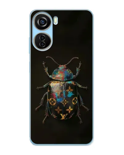 Чехол для ZTE V40 Design с картинкой «LV — мраморный принт»