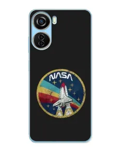 Чехол для ZTE V40 Design с картинкой «NASA — эмблема миссии»