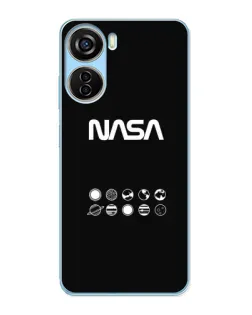 Чехол для ZTE V40 Design с картинкой «NASA — технический принт»