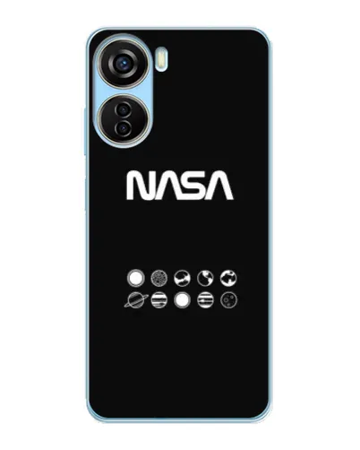 Чехол для ZTE V40 Design с картинкой «NASA — технический принт»