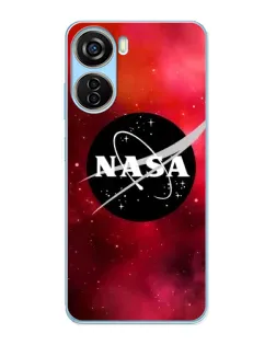 Чехол для ZTE V40 Design с картинкой «NASA — красная туманность»