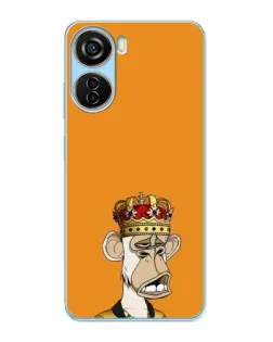 Чехол для ZTE V40 Design с картинкой «Золотая обезьяна Bored Ape»