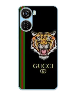 Чехол для ZTE V40 Design с картинкой «Тигр Gucci»