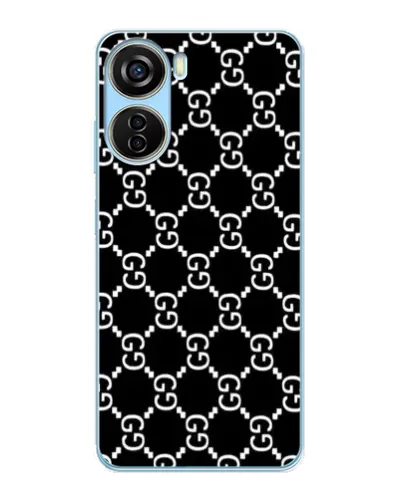 Чехол для ZTE V40 Design с картинкой «Gucci — сетчатый паттерн»