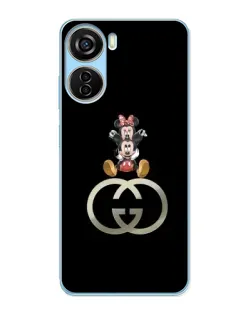 Чехол для ZTE V40 Design с картинкой «Минни Маус на лого»