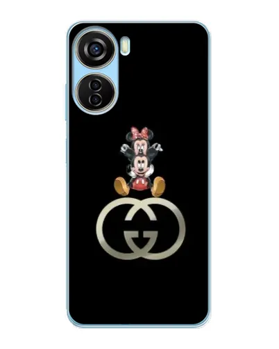 Чехол для ZTE V40 Design с картинкой «Минни Маус на лого»