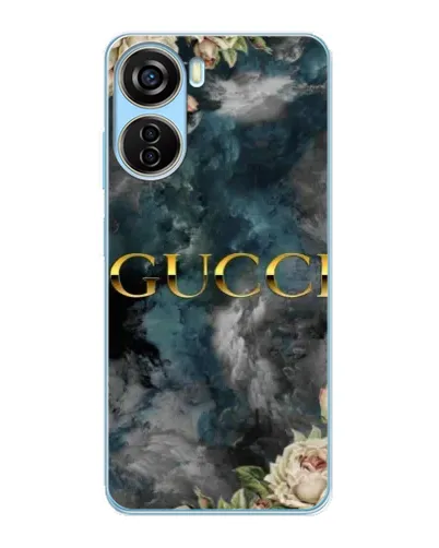 Чехол для ZTE V40 Design с картинкой «Абстрактные цветы Gucci»