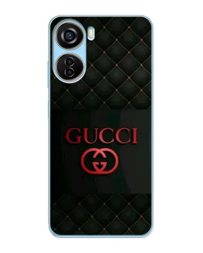 Чехол для ZTE V40 Design с картинкой «Gucci — стеганый черный»