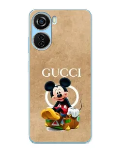 Чехол для ZTE V40 Design с картинкой «Микки Маус Gucci — крафт»