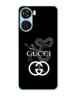 Чехол для ZTE V40 Design с картинкой «Gucci — серебряная змея»