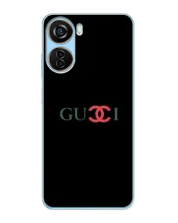 Чехол для ZTE V40 Design с картинкой «Gucci — красный градиент»