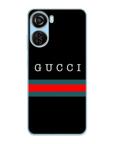 Чехол для ZTE V40 Design с картинкой «Gucci — красный пояс»