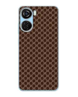 Чехол для ZTE V40 Design с картинкой «Gucci — шоколадная сетка»