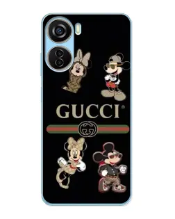 Чехол для ZTE V40 Design с картинкой «Gucci — герои Disney и монограмма»