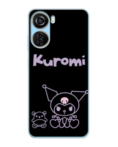 Чохол для ZTE V40 Design з картинкою «Kuromi — чорний мінімалізм» Чохол для ZTE V40 Design з картинкою «Kuromi — чорний мінімалізм»