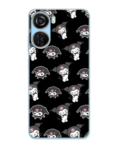 Чохол для ZTE V40 Design з картинкою «Чорний паттерн Kuromi» Чохол для ZTE V40 Design з картинкою «Чорний паттерн Kuromi»