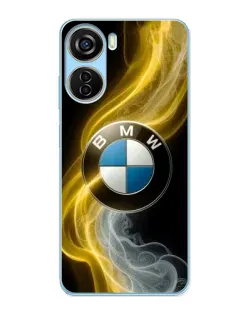Чохол для ZTE V40 Design з картинкою «Золотистий дим BMW»