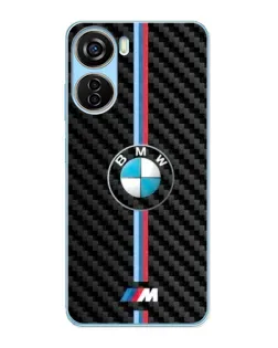 Чохол для ZTE V40 Design з картинкою «Емблема BMW та карбон»