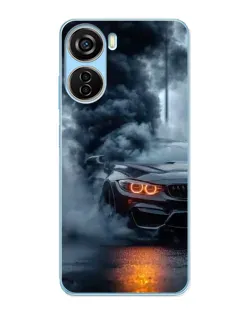 Чехол для ZTE V40 Design с картинкой «BMW M-Power — абстракция»