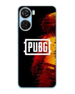 Чохол для ZTE V40 Design з картинкою «Яскравий логотип PUBG»