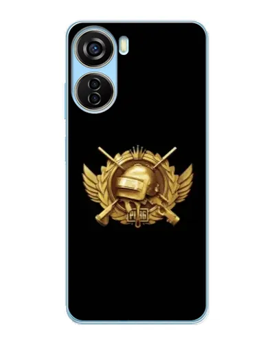 Чехол для ZTE V40 Design с картинкой «PUBG — оранжевый градиент»