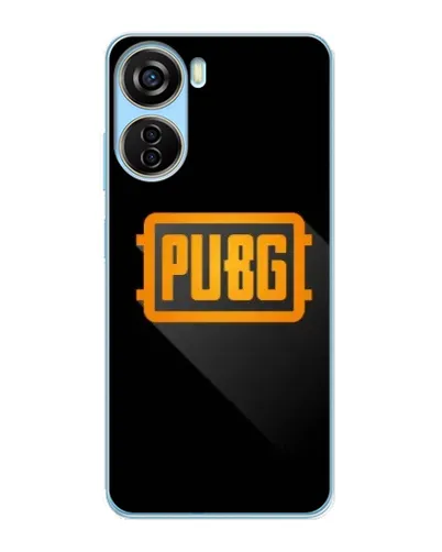 Чехол для ZTE V40 Design с картинкой «PUBG — рамка лого»